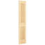 Porte coloniale lambrissée non finie standard en bois massif-23080273