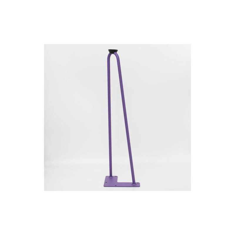 Mid Century Modern Hairpin Furniture Legs, Royal (Purple), 36" H