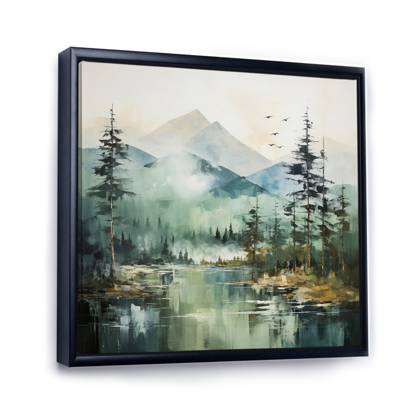 «Bold Landscape Canada Emerald Wilderness I», reproduction, H 30 po x l 30 po x P 1 po, Cadre flottant noir