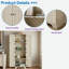 Grande armoire de rangement de 72,4 pouces avec 8 portes et 4 tablettes pour une utilisation polyvalente, une conception élégante et spacieuse pour diverses pièces-139009501