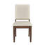 Ensemble de salle à manger moderne 5 pièces et 4 chaises d'appoint rembourrées-2093626987