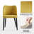 Kanalu Upholstered Curved Back Side Chair with Wood Legs (Set of 2) -1451130998