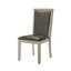 Chaise d'appoint rembourrée en bois Eraldo