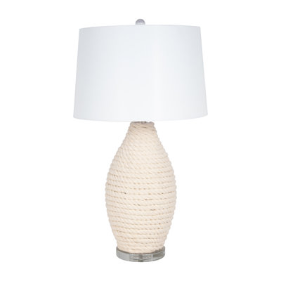 Lampe de table en rotin Broeker