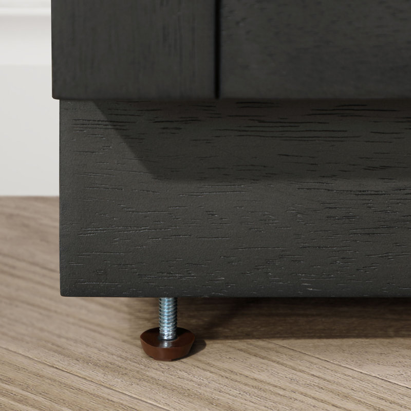 Meuble-lavabo double 72 po avec comptoir de qualité supérieure OVE Decors Bailey, Doré, Bois noir mat