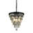 Wyndham 3-Light 12" Glam Tiered Chandelier Teardrop Lighting With Crystal Accents-1365710507-1351726610
