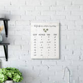 Gracie Oaks Kitchen Conversion Chart Neutral Grey Word Drawing Design ...
