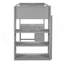 Lit mezzanine avec tablettes et bureau