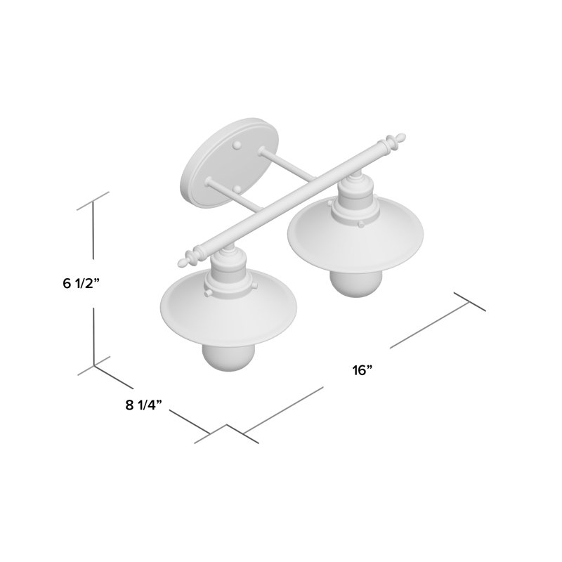 Éclairage de salle de bain à intensité variable 2 lumières Kiesel, Bronze huilé