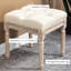 Pieds en bois rustique beige, avec siège rembourré confortable pour la chambre à coucher, décor de pieds de salon