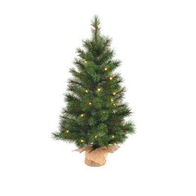Künstlicher Weihnachtsbaum Grün 60 cm mit Ständer