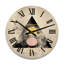 Transcendence Retro Triangular Minimal I - Modern Geometric Oversized Wood Wall Clock-469546640