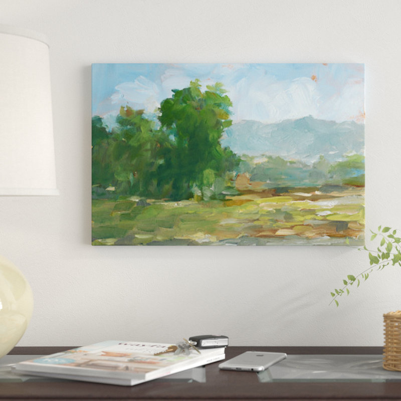 « mountain backdrop ii », impression sur toile, H 8 po x l 12 po x P 0,75 po, Pas de tapis, Toile tendue