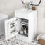 Meuble-lavabo 18 po avec lavabo, meuble-lavabo avec tablette de porte et tablette réglable-167421305