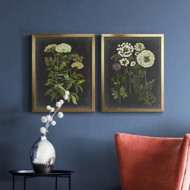 Union Rustic Midnight Botanical II On Canvas by Vision Studio Print &  Reviews