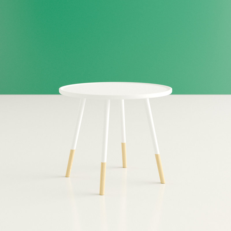 Cadwallader Tray Top End Table, White