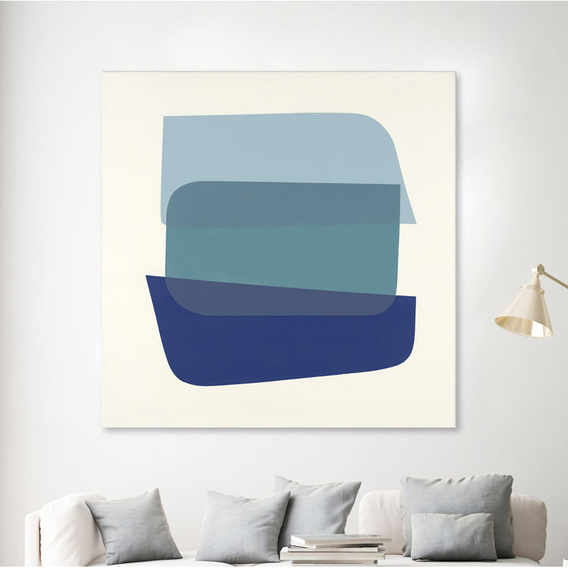 «Shapes IV» par KC Haxton, reproduction d'art sur toile tendue, H 54 po x l 54 po x P 1,5 po