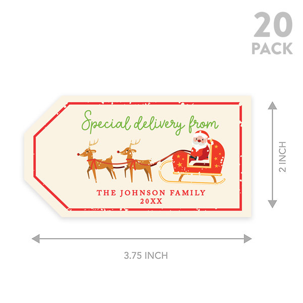 Special Delivery from Santa Claus - Personalized Gift Tags