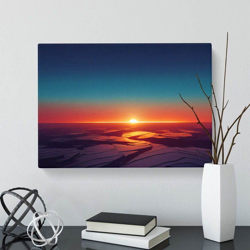 Dashing Sunset - Wrapped Canvas, 40cm H x 60cm W x 3cm D