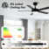 Vaczon 48" 5 - Blade Modern Ceiling Fan with LED Lights and Remote Control