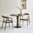 Walnut Round Solid Wood Dining table-1367516012