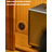 Modern log style solid wood open bookcase
