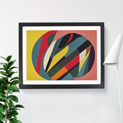 Fab Modern Abstract 1 Piece Single Picture Frame Wall Art