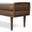 Banc en cuir italien véritable 53,5 po Cura-126400251