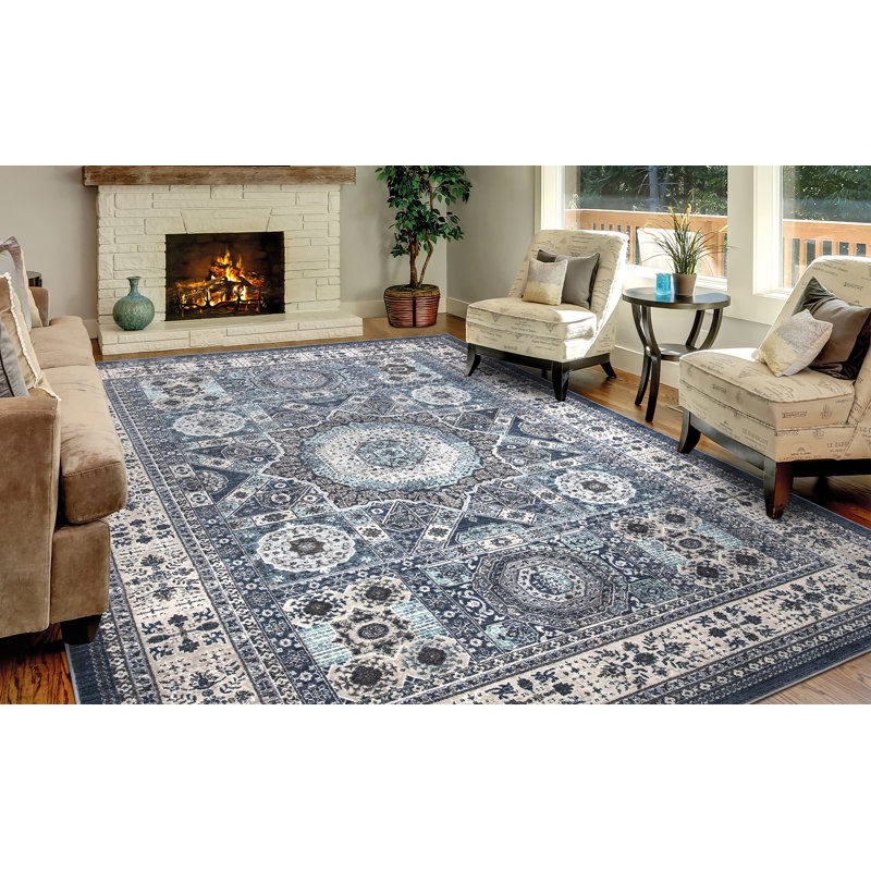 Merseles X 9 pi Tapis, Rectangle 6 pi 7 po x 9 pi 3 po
