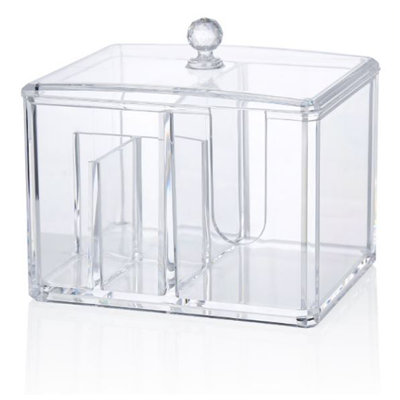 Ransdell Plastic 3 Compartment Makeup Organizer