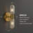 Diamond-patterned Glass Wall Sconce In Brass Finish