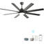 66 Inch Modern Ceiling Fan With Lights And Smart Remote Control 6 Speed Reversible Noiseless DC Motor For Indoor-693224748-693224751