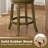 25"Swivel Bar Stools Set of 2, w/Backrests and Wood Frame,Upholstered Bar Chairs-128949367-128949364