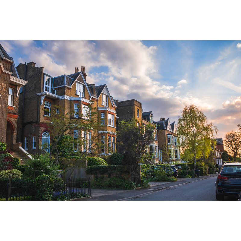 Clarris Residential Street In Wimbledon by Lana2011 - Wrapped Canvas Print, 20cm H x 30cm W x 3.8cm D