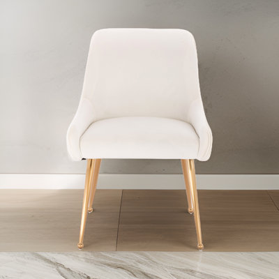 19'' H Tufted Velvet Upholstered Parsons Chair