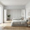 Grande armoire de 126 po avec 16 portes miroir