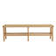 3-Seater Garden Bench Teak Seat Synthetic