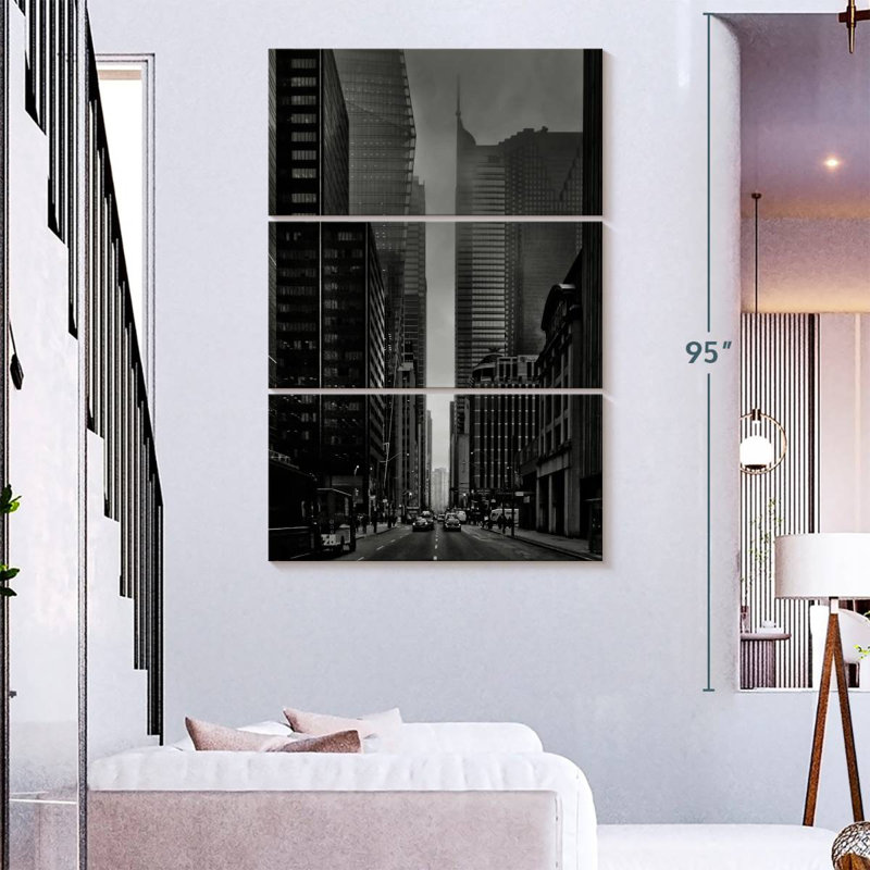 Sireci Downtown Fogfest V, 74" H x 48" W