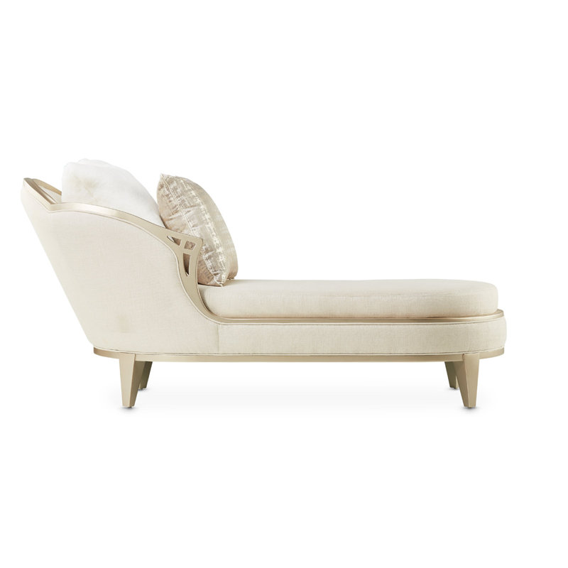 Villa Cherie Chaise Lounge, Pearl 100% Polyester