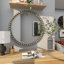 Miroir mural en métal avec détails en perles-72058570