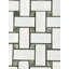 Carreau de mosaïque en pierre naturelle poli 1 po x 2 po-87874417
