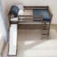 Lit mezzanine simple en bois massif Kincer-611625429