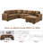 Upholstered U-Shaped Sectional Right Hand Facing