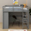 Lit mezzanine double avec bureau, tablettes et tiroirs-1649303188