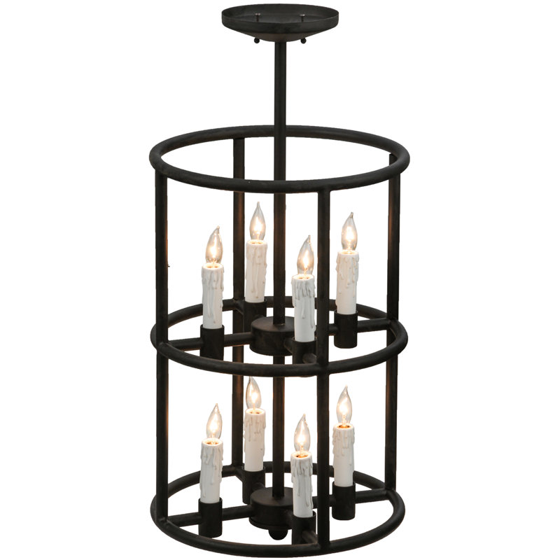Lustre géométrique à 8 lumières Bretta