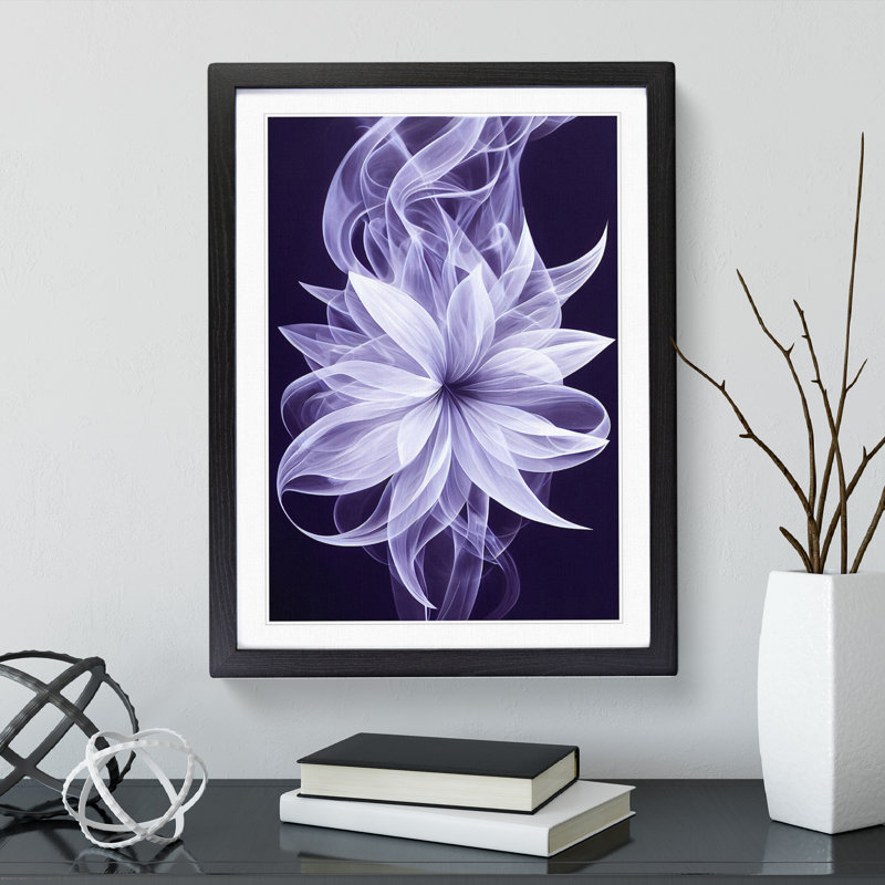 Striking Flower - Wall Art, Black Framed, 34cm H x 25cm W x 2cm D
