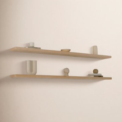 Nineveh Solid White Oak Floating Shelves