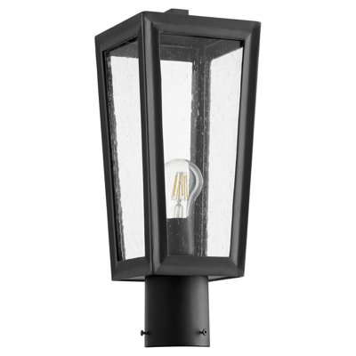 Tête de lanterne câblée à 1 lumière H 17,13 po Frankland Noir
