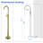 1 Handle Floor Clawfoot Tub Faucet-62789820
