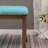 Polyester Blend Upholstered Bench